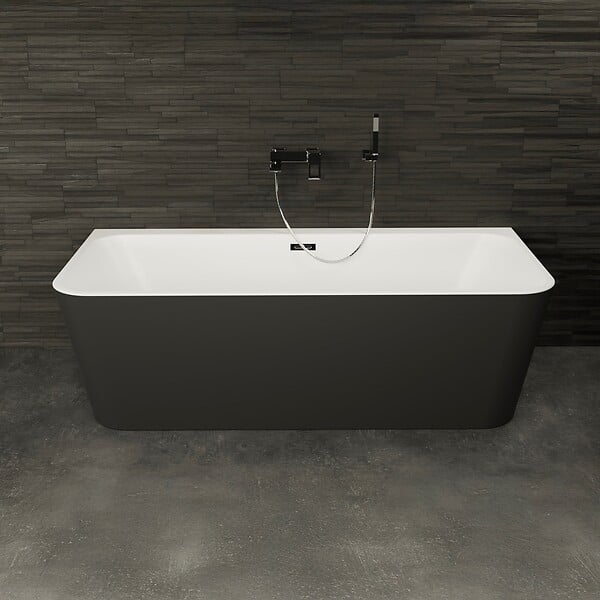SPALINA - Baignoire Ilot Mint 170 noire 170 x81 x57 cm, by SPALINA - large