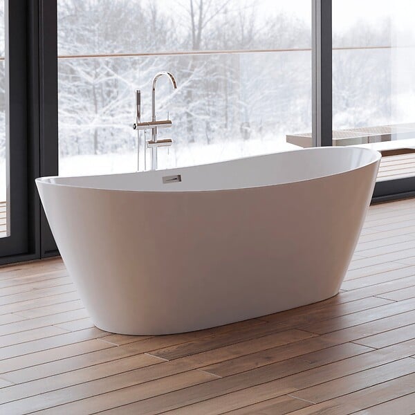SPALINA - Baignoire Ilot Venecia 170 blanche 170 x80 x57 cm, by SPALINA - large