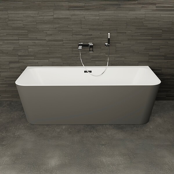 SPALINA - Baignoire Ilot Mint 170 grise 170 x81 x57 cm, by SPALINA - large