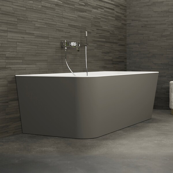SPALINA - Baignoire Ilot Mint 170 grise 170 x81 x57 cm, by SPALINA - large