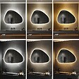 SANIVERRE - GALEO Miroir organique lumineux 60 x 80 cm antibuée + LED intensité & couleur réglables salle de bain - vignette