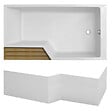 JACOB DELAFON - Pack baignoire bain douche antidérapante 170 x 90 Neo blanc mat version droite + tablier - vignette