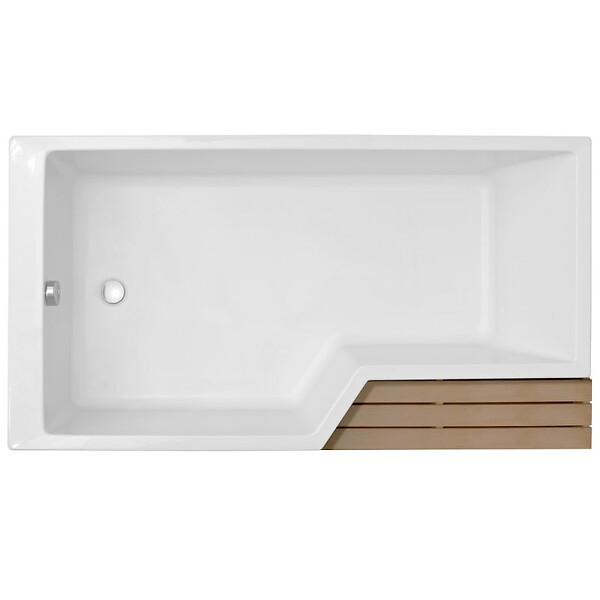 JACOB DELAFON - Baignoire bain douche 170 x 90 cm Neo blanc brillant gauche - large