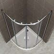 SANIVERRE - TIBY Cabine de douche 80x80 H190 cm 1/4 de cercle verre transparent 6 mm - vignette