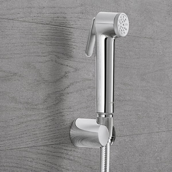 GROHE - Set TEMPESTA GROHE 27513001 - douchette 1 jet + support + flexible 125 cm - Chrome - large