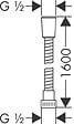 HANSGROHE - Metaflex - Flexible de douche 1,60 m - vignette