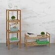 DEBLANCH - Etagère de salle de bain empilable 70x27cm, bois - vignette