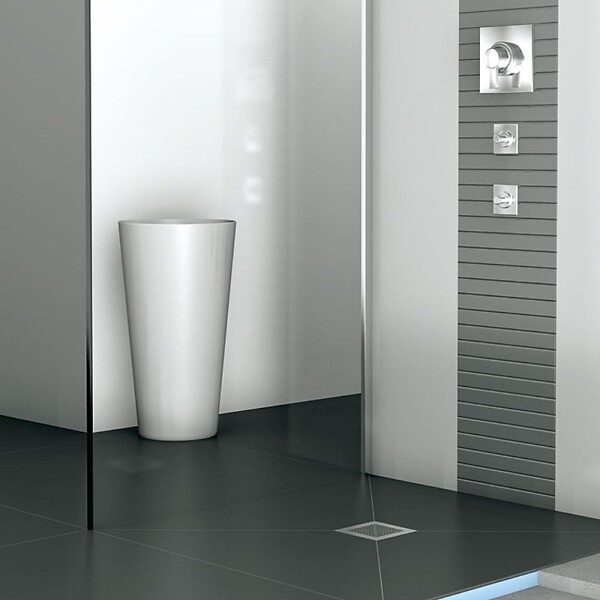 WEDI - Receveur à carreler 140 x 90 cm Fundo Plano, bonde intégrée + kit d'étanchéité - large