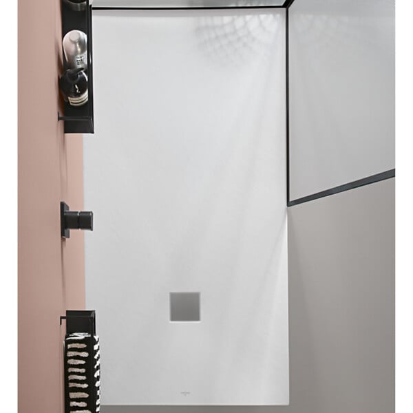 VILLEROY ET BOCH - Receveur 160 x 90  Planeo acrylique rectangle blanc - large