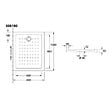 VILLEROY ET BOCH - Receveur O.NOVO extra plat - rectangulaire - Dimensions : 100 X 80 cm - Couleur : BLANC - vignette