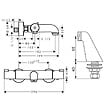 HANSGROHE - Mitigeur baignoire thermostatique Ecostat 1001 CL chromé avec colonnettes - vignette