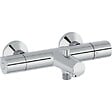 JACOB DELAFON - Jacob Delafon mitigeur thermostatique bain douche mural Simone Chrome - vignette