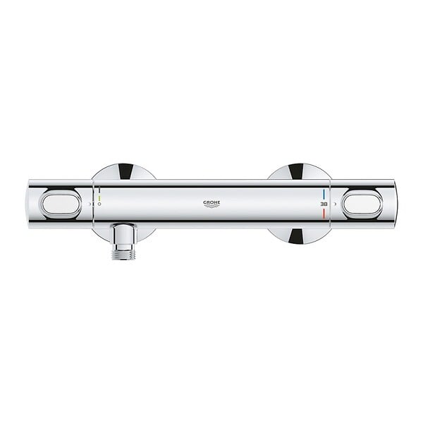 GROHE - Grohe Precision Flow Mitigeur de douche thermostatique, SafeStop, Chrome (34840000) - large