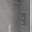 VILLEROY ET BOCH - Façade thermostatique 2 voies  Universal rectangle Brushed Nickel Matt + corps encastré - vignette