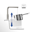 VILLEROY ET BOCH - Robinet cuisine  Steel Shower acier massif - vignette