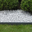 RO'MA NATURE - Bordure de jardin planche Plastique Recyclé Gris 200x14x1 cm (lot de 10 planches soit 20 mètres) - vignette