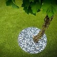 RO'MA NATURE - Bordure de jardin rouleau Plastique Recyclé Gris 25 m x14x0,7 cm (lot de 3 rouleaux soit 75 mètres) - vignette