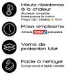 99DECO - Crédence cuisine en aluminium - floral noir et doré - 240x50 cm (en 2 bandeaux) - vignette
