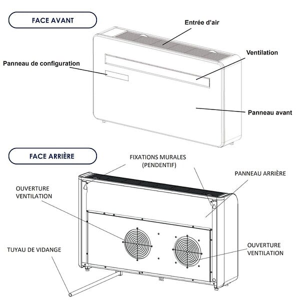 VOLTMAN - Pompe à chaleur Climatiseur Monobloc intérieur Wifi KUB-E+ 10000BTU - Voltman - large