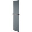U-TILE - Radiateur électrique résine aspect ardoise coloris gris clair - 1200 Watts - 200 x 50 cm vertical - vignette