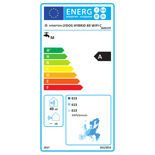 ARISTON - Chauffe-eau hybride Lydos Hybrid Wifi 80 Litres - Ø 450 mm - Classe A - ARISTON - 3629179 - large