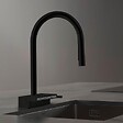 HANSGROHE - Robinet de cuisine avec douchette Aquno Select M81 170 3 jets noir mat - vignette