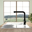 VILLEROY ET BOCH - Robinet de cuisine avec douchette Steel Shower Noir mat - vignette