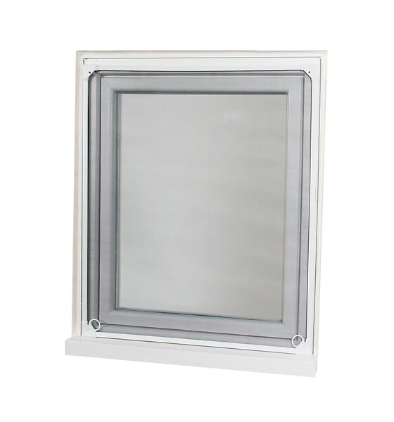 AVOSDIM - Moustiquaire cadre aimanté sans perçage - L 100 x H 120 cm - Blanc - large