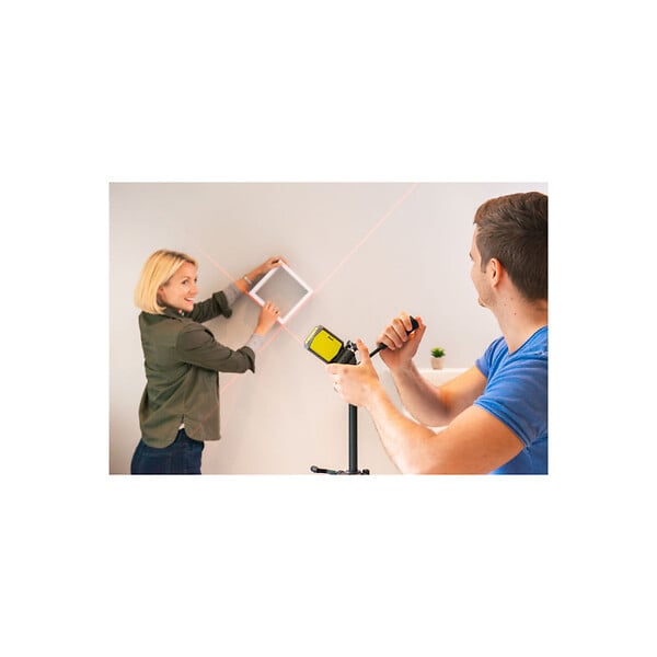 RYOBI - Pack RYOBI Laser croix rouge - 10m de porté - 0,5mm de précision - RBCLLR1 - Canne télescopique - 320cm - RBCLTP1 - large