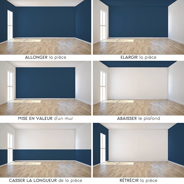 99DECO - Peinture Mur Velours - Bleu Gris - Interieur - 1l - large