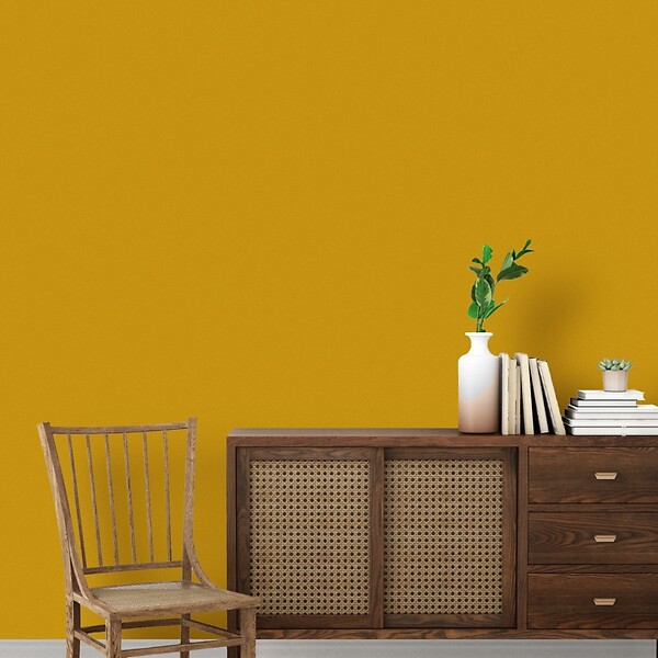 99DECO - Peinture Mur Velours - Jaune Ocre - Interieur - 2,5l - large