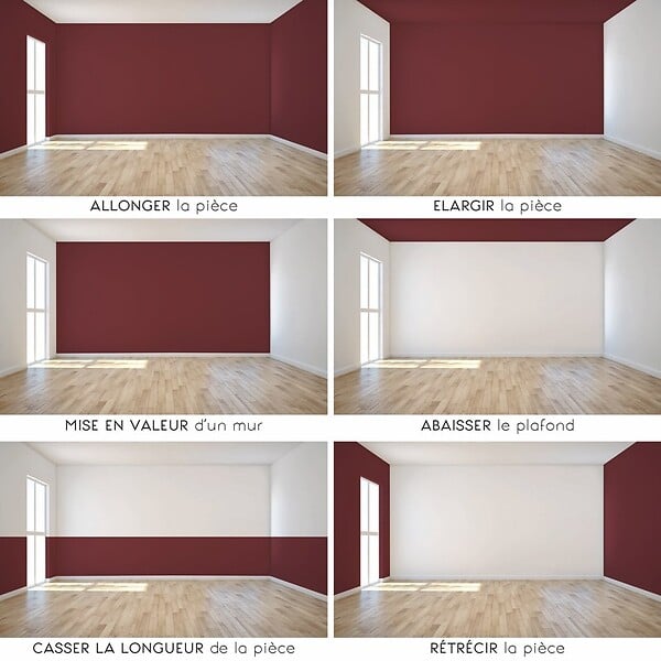 99DECO - Peinture Mur Velours - Bordeaux - Interieur - 1l - large