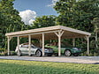 PALMAKO - Carport toit plat en bois Karl 2 voitures - Palmako - 46,6 m² - vignette