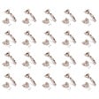 EMUCA - Lot de 20 charnières droites X91 avec fermeture amortie et embases euro, hauteur 0, acier, nickelé - vignette