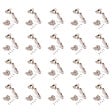 EMUCA - Lot de 20 charnières coudées X91 à fermeture amortie avec embases à visser, Hauteur 0, Acier, Nickelé - vignette