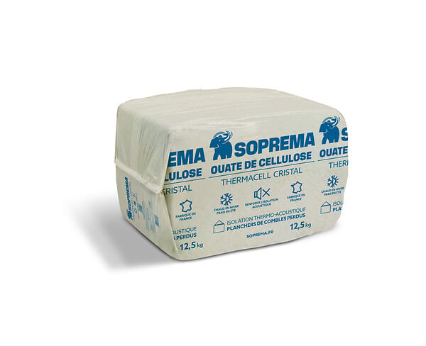 SOPREMA - Ouate de Cellulose THERMACELL CRISTAL - Sac de 12.5KG - large