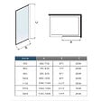 AICA SANITAIRE - AICA paroi de douche noire 140x200cm paroi de douche à l'italienne en 8mm verre anticalcaire avec barre de stabilisation 140cm - vignette