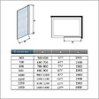 AICA SANITAIRE - AICA paroi de douche à l'italienne 120x190cm en 6mm verre avec bandes horizontales sérigraphiées, livré avec barre de fixation extensible 70-120cm en cylindrique - vignette