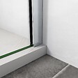 AICA SANITAIRE - AICA paroi de douche à l'italienne 120x190cm en 6mm verre avec bandes horizontales sérigraphiées, paroi latérale fixe sans receveur de douche - vignette