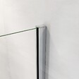 AICA SANITAIRE - AICA paroi de douche à l'italienne 70x190cm en 6mm verre avec bandes horizontales sérigraphiées, livré avec barre de fixation extensible 70-120cm en cylindrique - vignette
