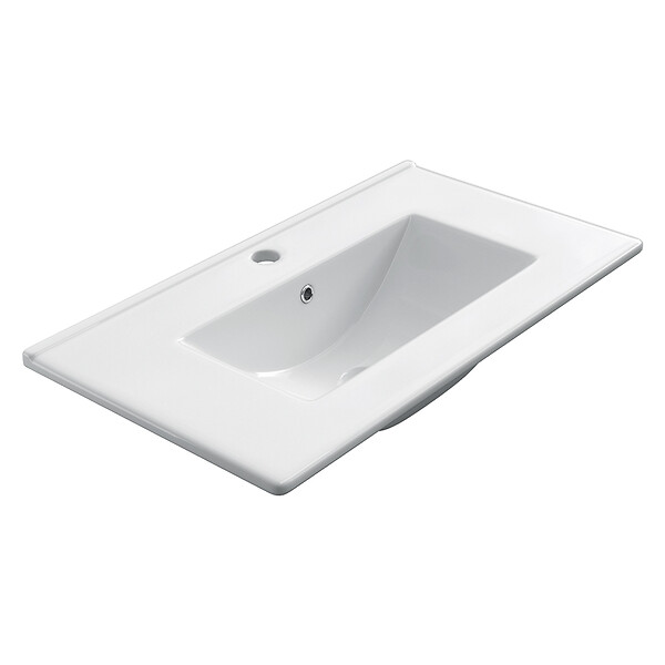 COSYNEO - Meuble de salle de bain 70cm simple vasque sans miroir sur pieds avec portes et tiroirs - blanc - HARO - large