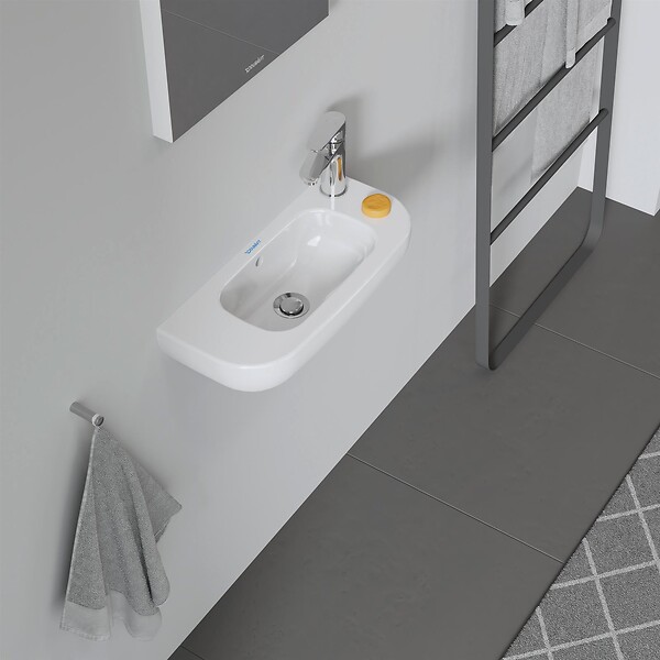 DURAVIT - Lave-mains D-CODE COMPACT - Couleur : BLANC- réf : 0706500008 - DURAVIT - large