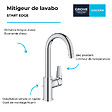 GROHE - Mitigeur lavabo Quickfix Start Edge avec tirette et vidage taille L - vignette