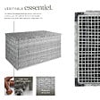 TECTAKE - Coffre de jardin Oslo structure en aluminium 145x82,5x79,5cm gris clair - vignette