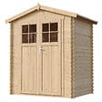 TIMBELA - Abri de jardin en bois - Stockage extérieur I196xL136xH218 cm/ 1.98 m2 - M367F - vignette