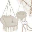 TECTAKE - Fauteuil suspendu GRAZIA beige - vignette