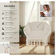 TECTAKE - Fauteuil suspendu GRAZIA beige - vignette