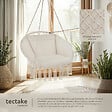 TECTAKE - Fauteuil suspendu GRAZIA beige - vignette
