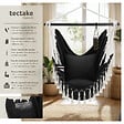 TECTAKE - Fauteuil suspendu Malika, style boho, capacité de charge 150 kg noir - vignette