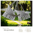 TECTAKE - Fauteuil suspendu GRAZIA gris - vignette